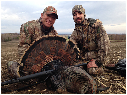 A hunter happy with his Wild Turkey